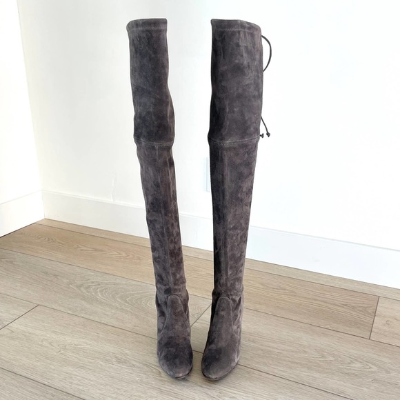 STUART WEITZMAN Highland OTK Suede Boots 6.5 - Picture 5 of 14